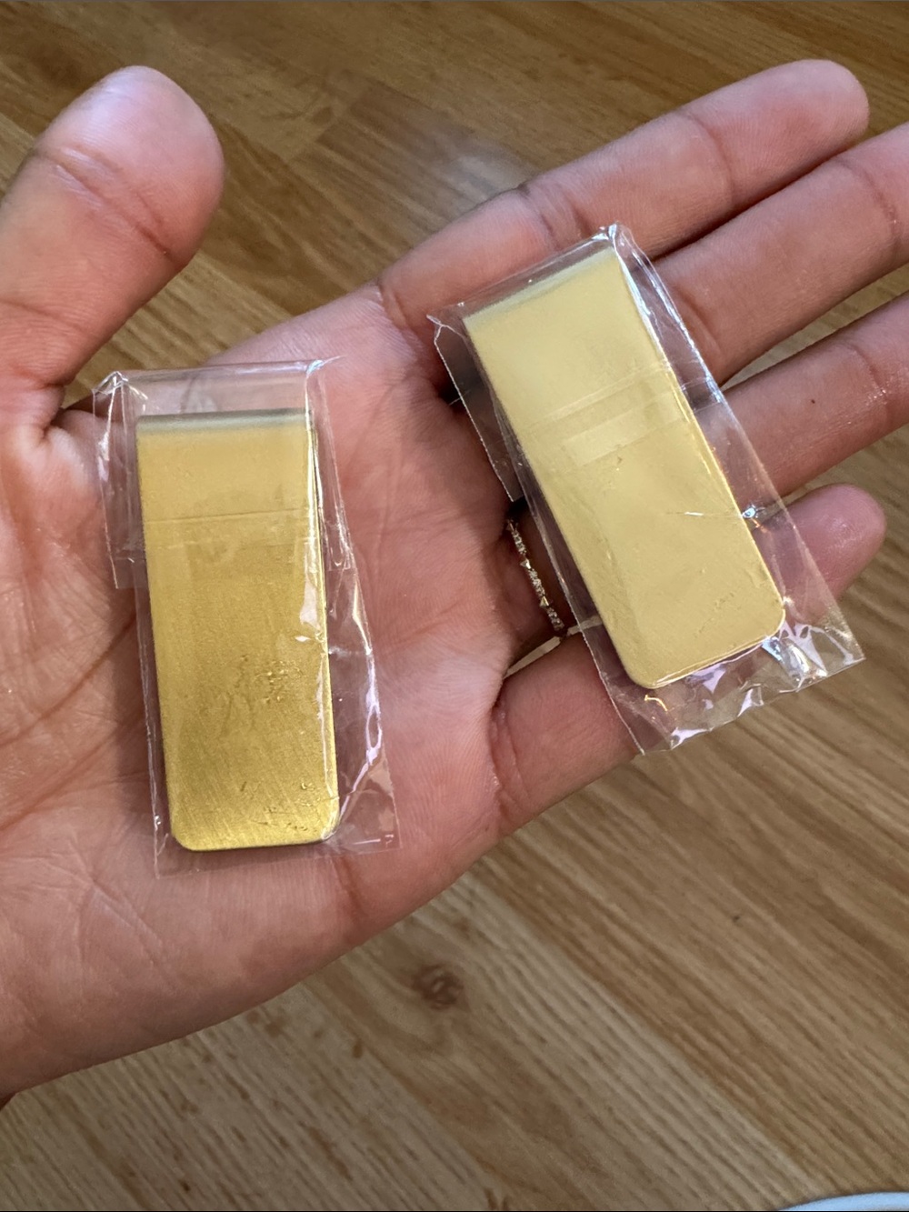 Gold Metal Money Clip Set ✨